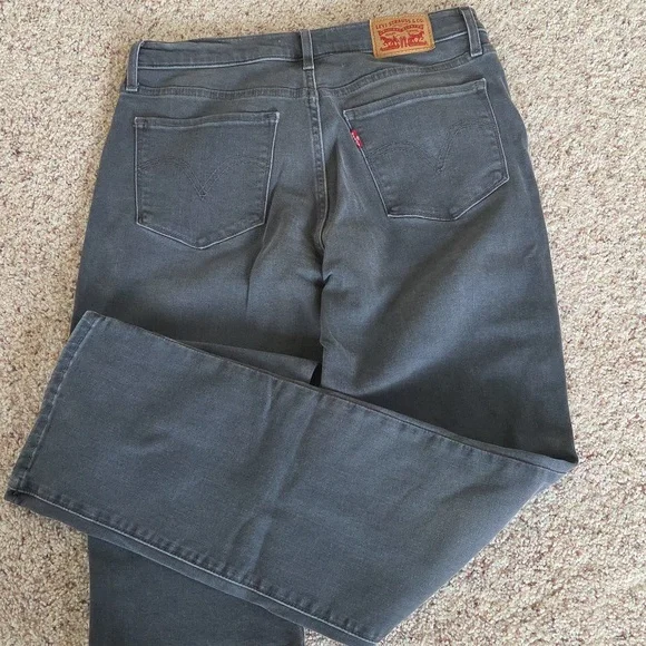 Levis Classic Straight leg Gray Denim Jeans, 28 (6M) - Picture 5 of 8